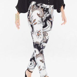 ZEN PAISLEY GIRLFRIEND ANKLE JEANS